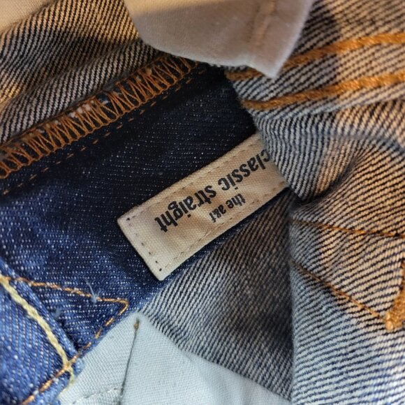 Abercrombie Kids Jeans Boys 12 Classic Straight Denim Dark Wash Distressed - Picture 7 of 9